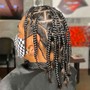 Box Braids Half Head Natural Hair