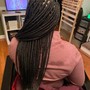 Traditional small Box Braids