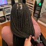 Traditional small Box Braids