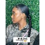 Ponytail-one braid/weave deposit only