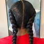 Feed In Braid Ponytail