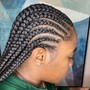 Feed In Braid Ponytail