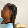 Tribal Braids ponytail bun