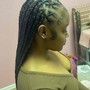 Individual Micro human hair braids