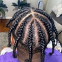 Cornrows (with natural hair)