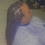 Large Knotless braids (mid-back)