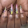 (Clear) Acrylic Nails Full Set w/ Extensions