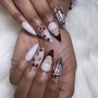 (Clear) Acrylic Nails Full Set w/ Extensions