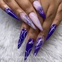 (Clear) Acrylic Nails Full Set w/ Extensions