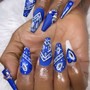 (Clear) Acrylic Nails Full Set w/ Extensions