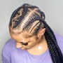 Small lemonade braids or feed in braids