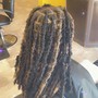 Butterfly locs (mid back length)