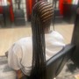 Men cornrows straight backs