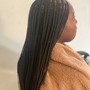 Small Straight Back Braids