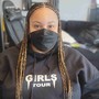 Fulani (tribal) braids/crochet braids in the back (Med)