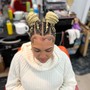 High Ponytail Feed in Braids