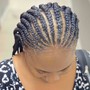 Braids in front Box Braids in back