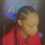 Half Stitch Braids Half Sew In