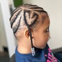 Kid's Braids Hair Added