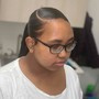 Feed in Braids with Sew In