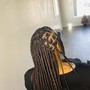 Medium bohemian box braids