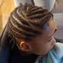 Feed in cornrows