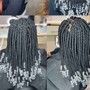 Partial Individual crotchet Braids for undercut hairstyle