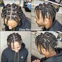 Partial Individual crotchet Braids for undercut hairstyle