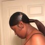 Ponytail with design