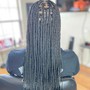 Medium mid back knotless Braids