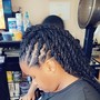 Loc Re-twist (Half head only) Shaved sides/back