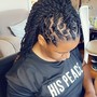 Loc Re-twist (Half head only) Shaved sides/back