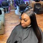 Weave with closure