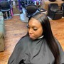 Weave with closure