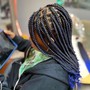 Cornrows natural hair with design