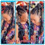 Cornrow top with knotless back