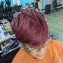 Permanent Hair Coloring addition to shampoo service