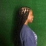 Knee length braids