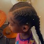 Smedium Knotless twist w/ wash & hair included