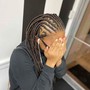 Half feed in half Knotless Braids