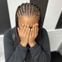 Half feed in half Knotless Braids