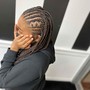 Half feed in half Knotless Braids