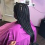 Take down individual box braids mid back to longer hair with no extensions just your own hair and re-braid. USE VAGARO ONLY. https://www.vagaro.com/eminenthairsalon1