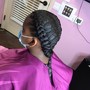 2 Layers  Medium Size Feed In Braids.