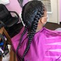 Women Basic Cornrows With No Hair Added just braided all back not up. This service is for those that want basic braids to wear a wig .