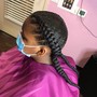 Lemonade Braids medium size  braided on one or  falling on one side. USE VAGARO ONLY. https://www.vagaro.com/eminenthairsalon1