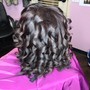 Traditional Partial Sewin With  Straight or Curls