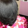 6-8 weeks retouch Relaxer with out treatment, and trim