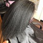 I primarily use clean and vegan hair products. Additionally, a hair steamer will be incorporated into your hair mask treatment for enhanced results.