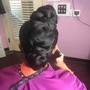 Basic Updo With No Extensions. This is not a braiding style.